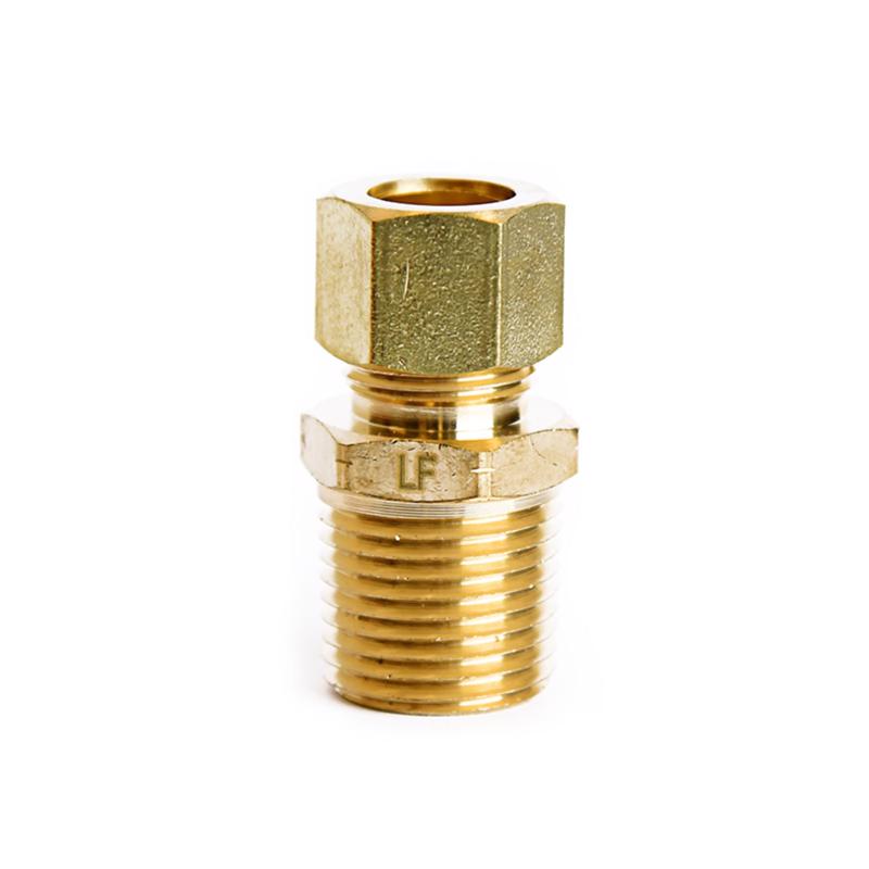 ATC 1/2 in. Compression X 1/2 in. D Male Brass Connector, Pack of 5