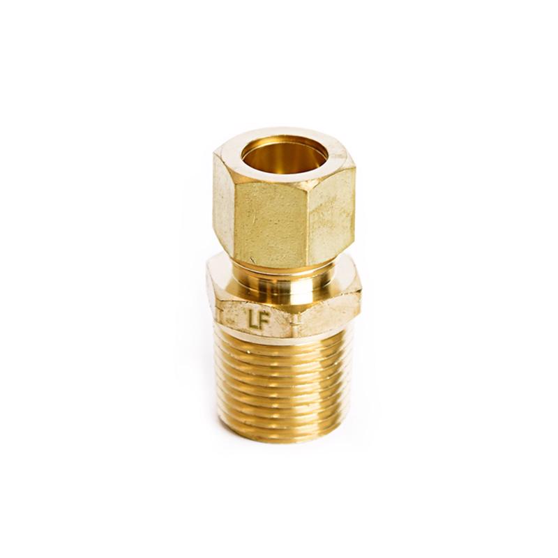 ATC 1/2 in. Compression X 1/2 in. D Male Brass Connector, Pack of 5