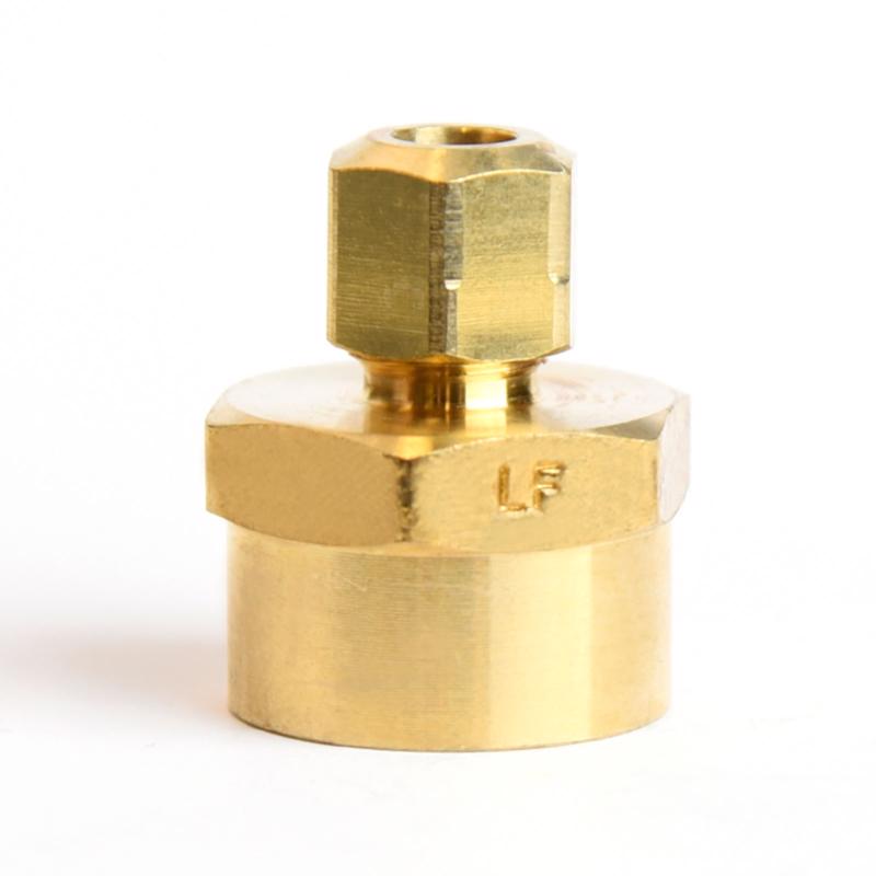 ATC 1/4 in. Compression in. X 1/2 in. D FPT Brass Coupling, Pack of 5