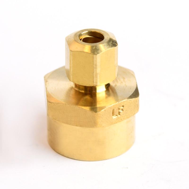 ATC 1/4 in. Compression in. X 1/2 in. D FPT Brass Coupling, Pack of 5