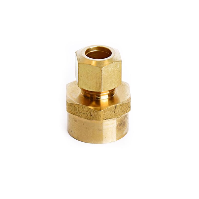 ATC 3/8 in. Compression in. X 1/2 in. D FIP Brass Coupling, Pack of 5