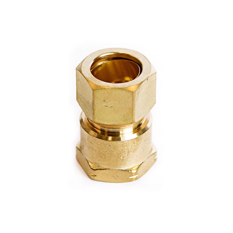 ATC 5/8 in. Compression X 1/2 in. D FPT Brass Coupling