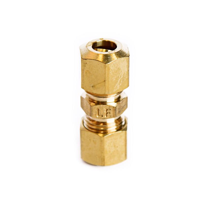 ATC 1/4 in. Compression X 1/4 in. D Compression Yellow Brass Union, Pack of 5