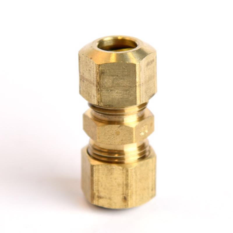 ATC 5/16 in. Compression X 5/16 in. D Compression Yellow Brass Union, Pack of 5