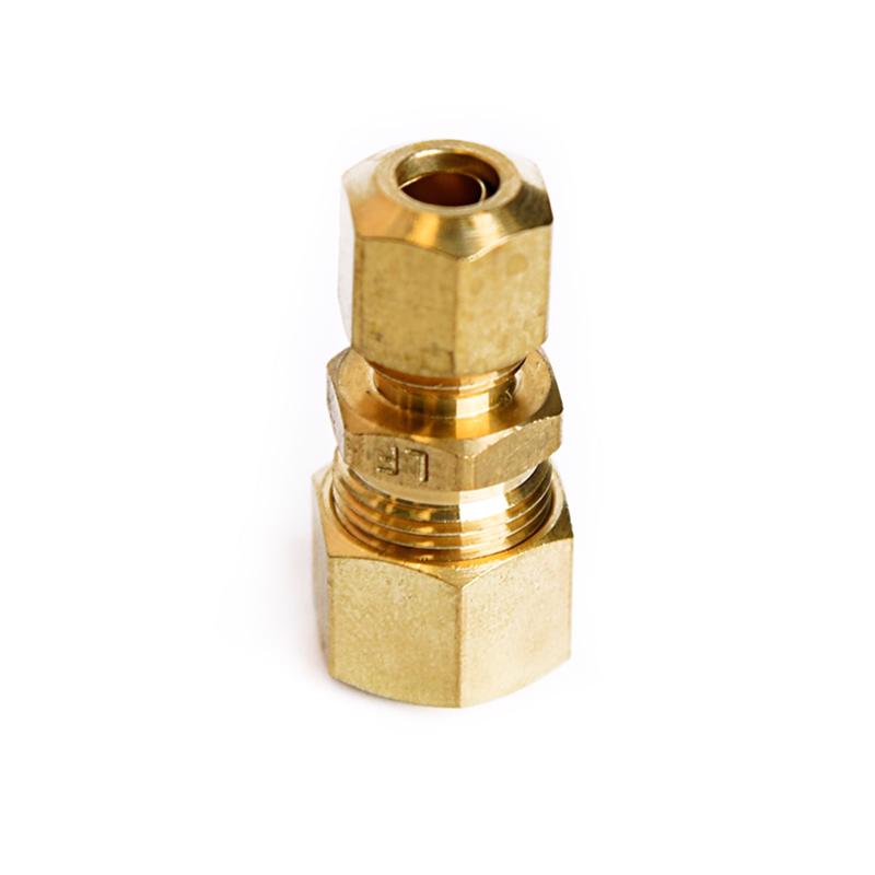 ATC 3/8 in. Compression X 1/4 in. D Compression Yellow Brass Reducing Union, Pack of 5