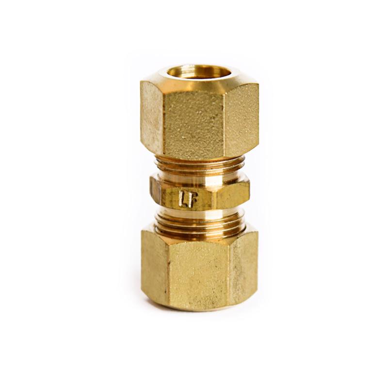 ATC 3/8 in. Compression X 3/8 in. D Compression Yellow Brass Union, Pack of 5