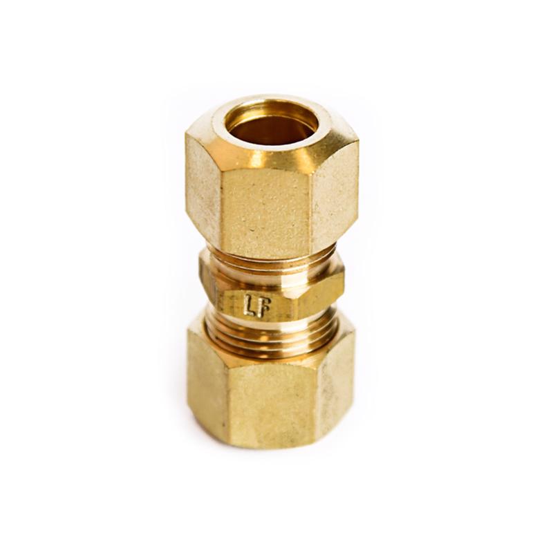 ATC 3/8 in. Compression X 3/8 in. D Compression Yellow Brass Union, Pack of 5