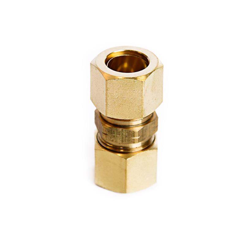 ATC 1/2 in. Compression X 1/2 in. D Compression Yellow Brass Union, Pack of 5