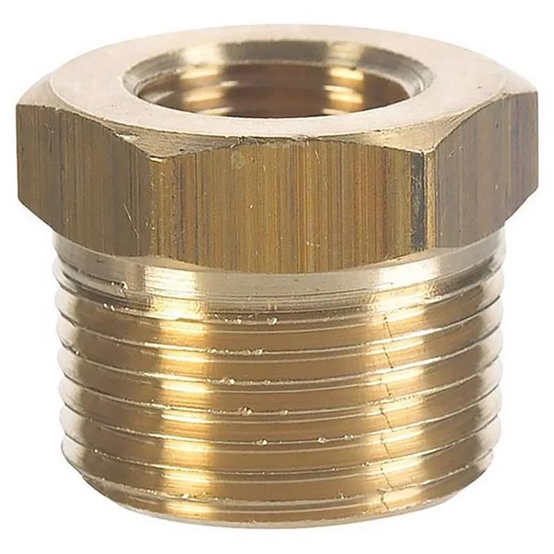 ATC 3/8 in. MPT X 1/4 in. D FPT Brass Hex Bushing, Pack of 5