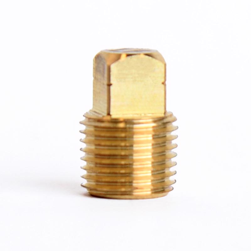 ATC 1/8 in. MPT Brass Square Head Cored Plug, Pack of 5