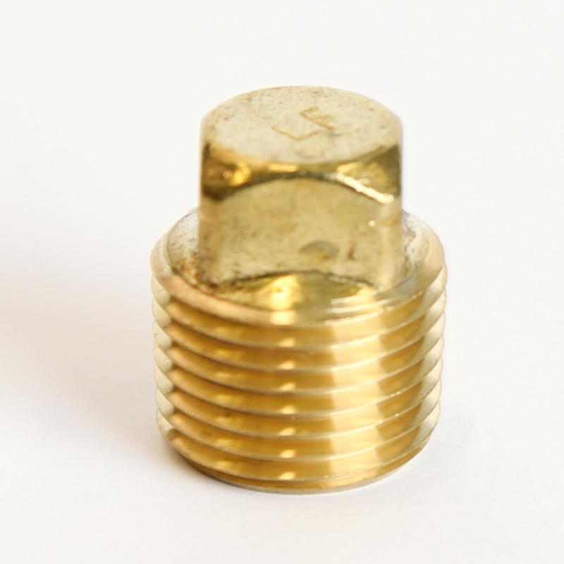 ATC 1/2 in. MPT Brass Square Head Cored Plug, Pack of 5