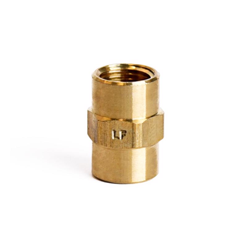 ATC 1/8 in. FPT X 1/8 in. D FPT Brass Coupling, Pack of 5