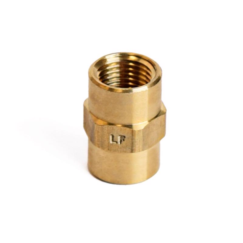 ATC 1/8 in. FPT X 1/8 in. D FPT Brass Coupling, Pack of 5