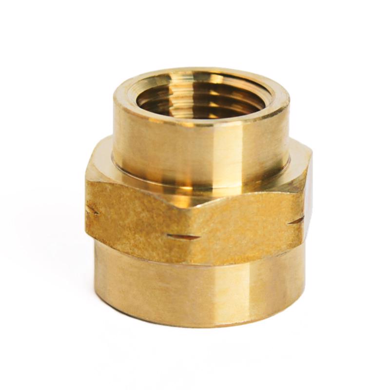 ATC 3/4 in. FPT X 1/2 in. D FPT Yellow Brass Reducing Coupling, Pack of 5