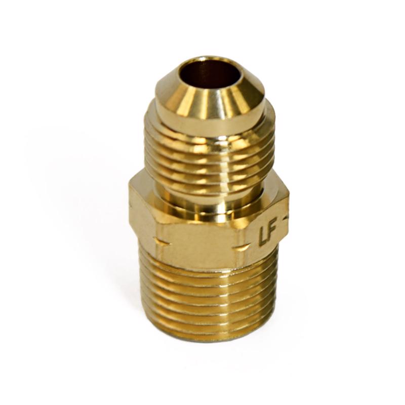 ATC 3/8 in. Flare X 3/8 in. D Male Brass Adapter, Pack of 5