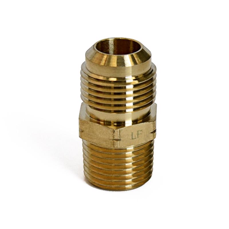 ATC 5/8 in. Flare X 1/2 in. D Male Brass Adapter, Pack of 5