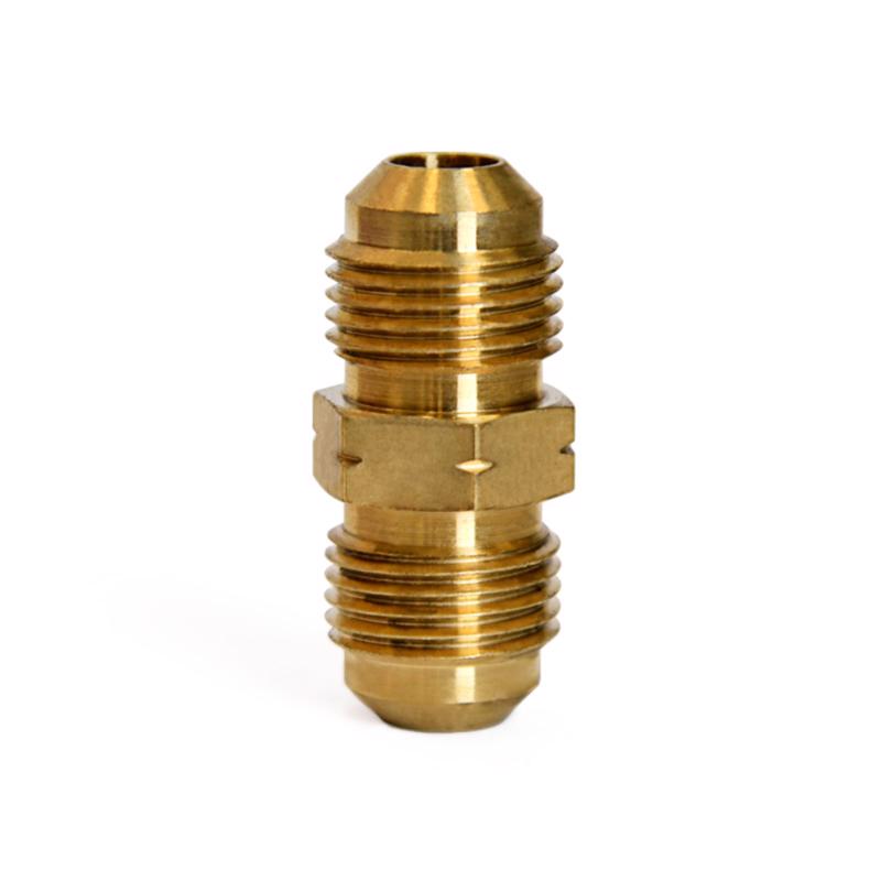 ATC 3/8 in. Flare X 3/8 in. D Flare Yellow Brass Union, Pack of 5