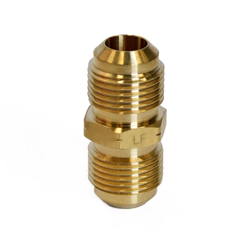 ATC 1/2 in. Flare X 1/2 in. D Flare Yellow Brass Union, Pack of 5