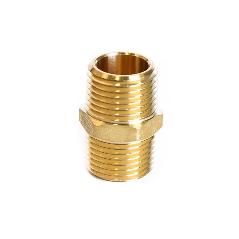 ATC 1/2 in. MPT X 1/2 in. D MPT Brass Hex Nipple, Pack of 5