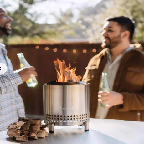 Solo Stove Mesa XL 7 in. W Stainless Steel Round Multi-Fuel Fire Pit with Stand