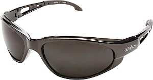Edge SW116 Non-Polarized Safety Glasses, Smoke Lens, Black Frame, Unisex, Polycarbonate Lens, Full Frame, Nylon Frame