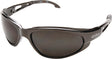 Edge SW116 Non-Polarized Safety Glasses, Smoke Lens, Black Frame, Unisex, Polycarbonate Lens, Full Frame, Nylon Frame