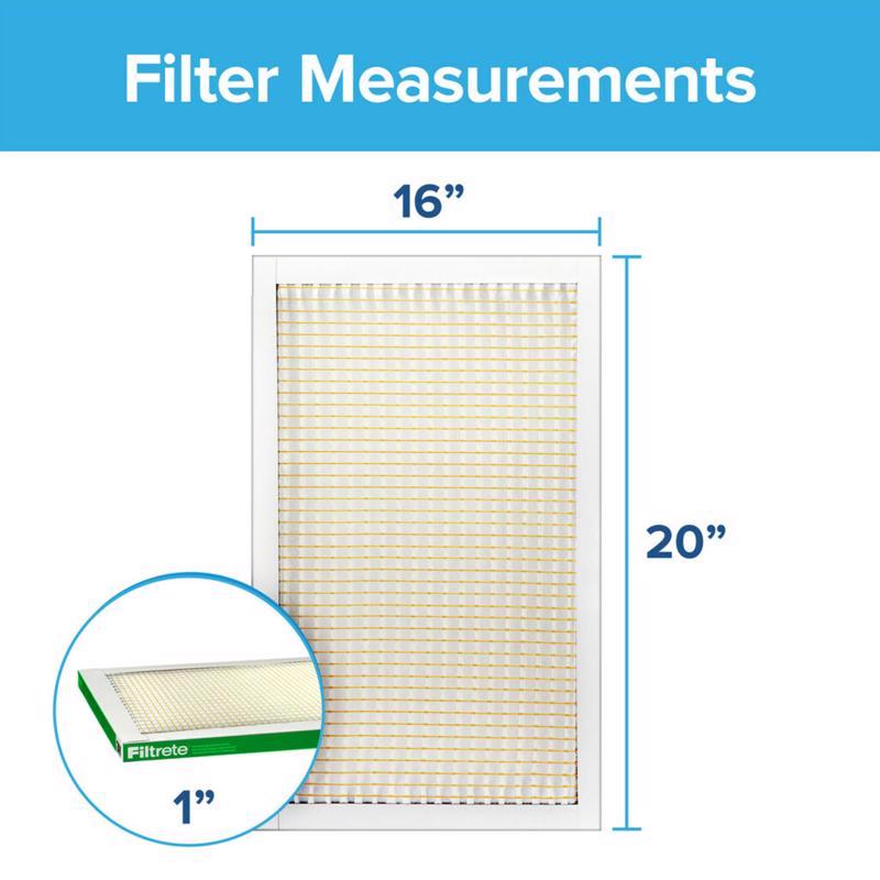 Filtrete 16 in. W X 20 in. H X 1 in. D Polypropylene 700 MPR Pleated Air Filter 1 pk, Pack of 4