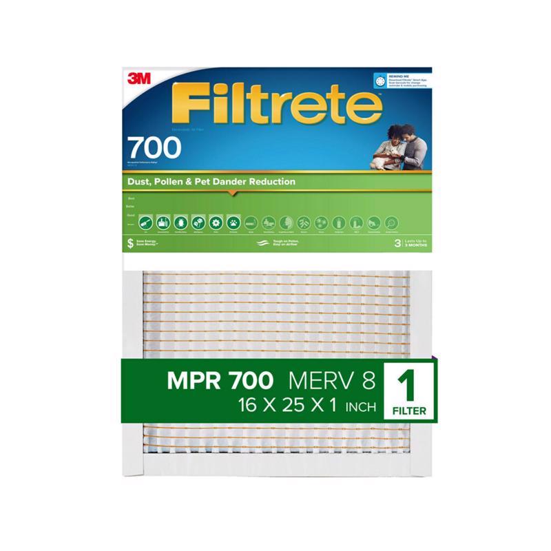 Filtrete 16 in. W X 25 in. H X 1 in. D Polypropylene 700 MPR Pleated Air Filter 1 pk, Pack of 4