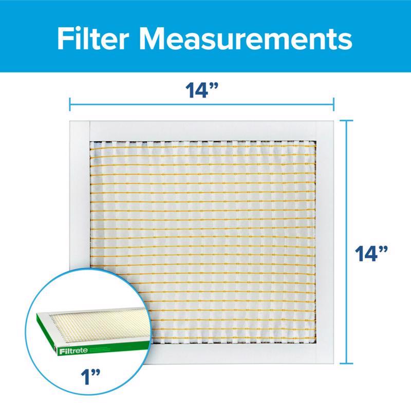 Filtrete 14 in. W X 14 in. H X 1 in. D Polypropylene 700 MPR Pleated Air Filter 1 pk, Pack of 4