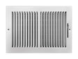 Tru Aire 8 in. H X 12 in. W 2-Way Powder Coat White Steel Wall/Ceiling Register