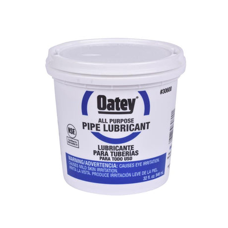 Oatey NSF Approved Pipe Lubricant 1 pt Bucket