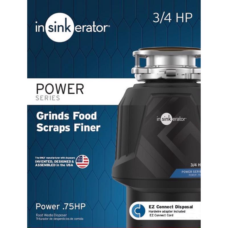 InSinkErator Advanced Series Pro 750 3/4 HP Continuous Feed Garbage Disposal with Power Cord