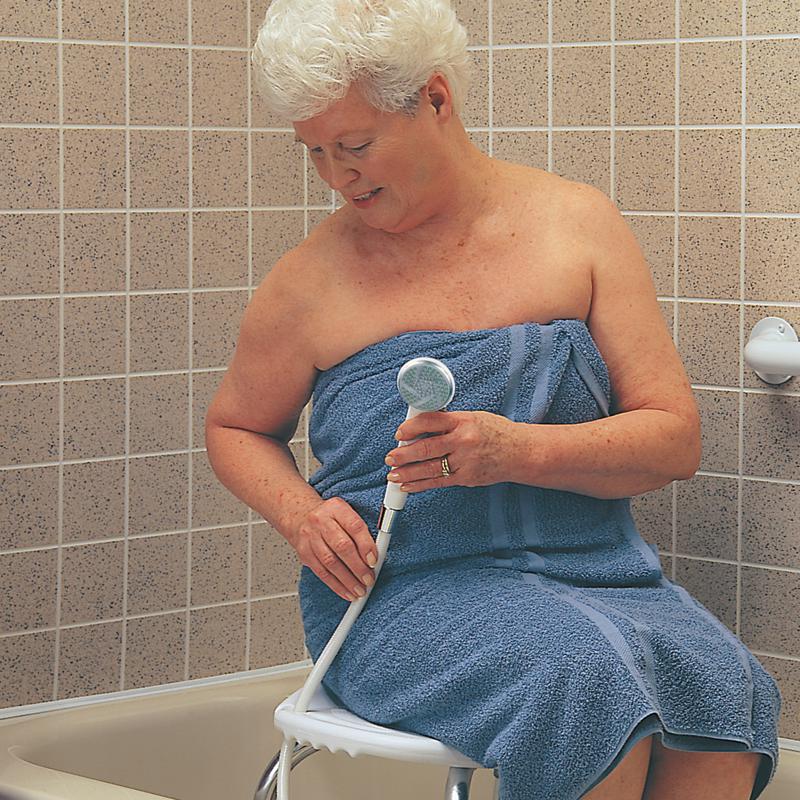 Carex Health Brands White Shower Spray 8 in. H X 2.5 in. L