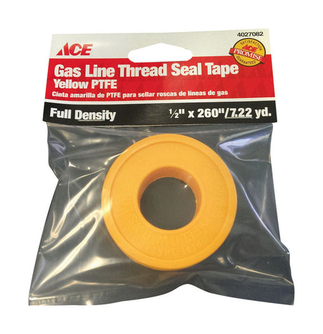 Ace Gas Line Yellow 1/2 in. W X 260 in. L Thread Seal Tape, Pack of 12