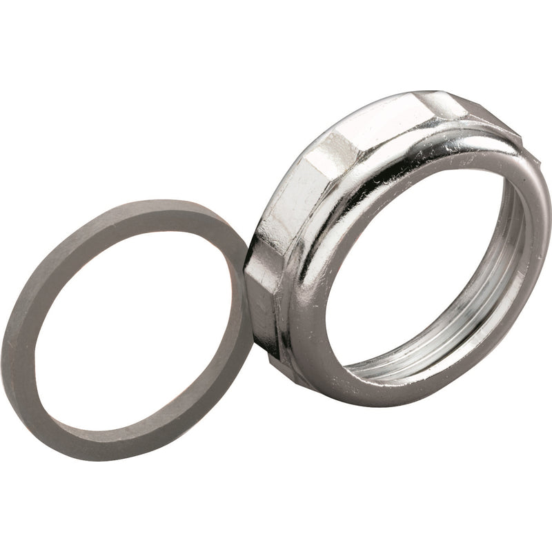 Ace 1-1/4 in. D Chrome Chrome Slip Joint Nut and Washer 1 pk, Pack of 5