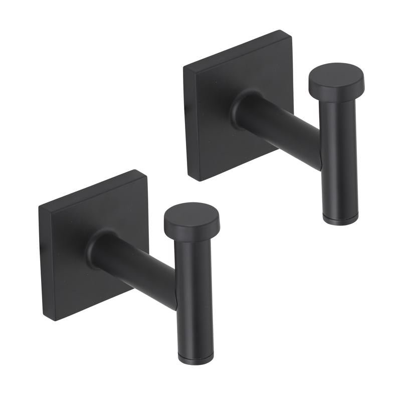 OakBrook Collection Matte Black Bath Hook