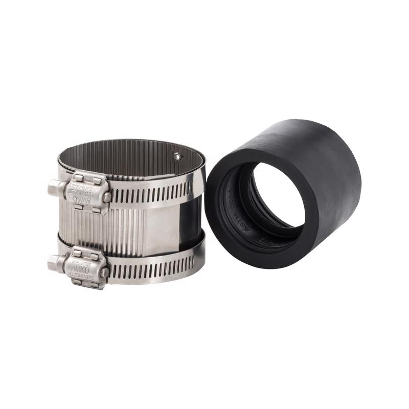Proline BK Products 2 in. Hub Sizes X 1-1/2 in. D Hub Sizes Neoprene/Stainless Steel No Hub Coupling