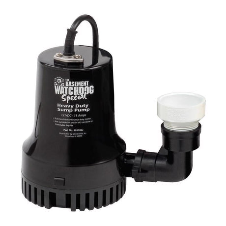 The Basement Watchdog 1/3 HP 2,600 gph Thermoplastic Dual Reed Switch Battery Backup Sump Pump