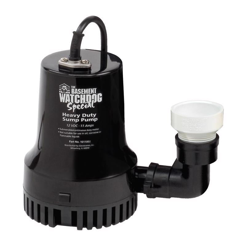 The Basement Watchdog 1/3 HP 2,600 gph Thermoplastic Dual Reed Switch Battery Backup Sump Pump