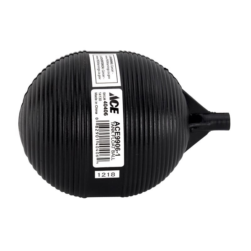 Ace Toilet Tank Float Black Plastic For Universal