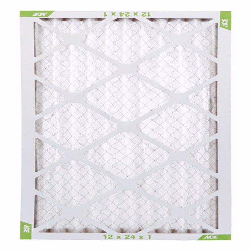 Ace 12 in. W X 24 in. H X 1 in. D Synthetic 8 MERV Pleated Air Filter 1 pk, Pack of 12