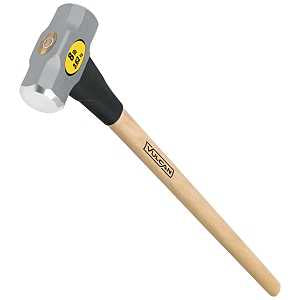 Vulcan 34513 Sledge Hammer, 8 lb Head, Forged Milled Head, Steel Head
