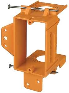 Carlon SC100A Mounting Bracket, PVC, Orange, Nail