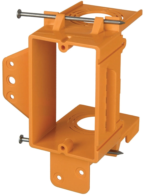 Carlon SC100A Mounting Bracket, PVC, Orange, Nail