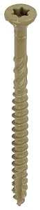 GRK Fasteners 20903 Deck Screw, #9 Thread, 3 in L, Coarse Thread, Countersunk Head, Star Drive, Steel, Polymer