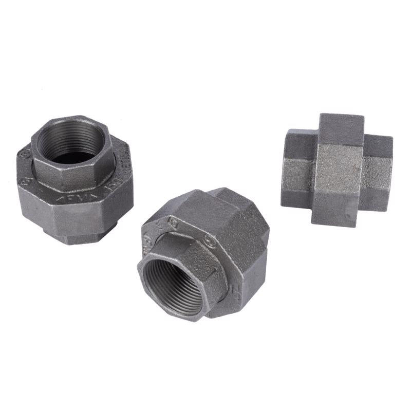 STZ Industries 1-1/4 in. FIP each X 1-1/4 in. D FIP Black Malleable Iron Union