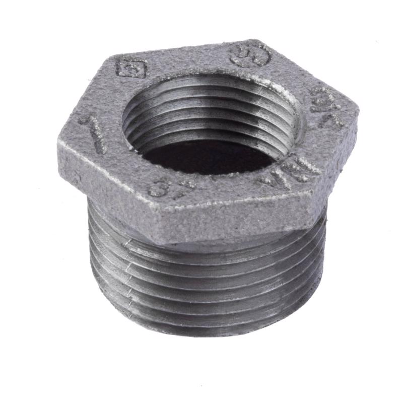 STZ Industries 1 in. MIP each X 3/4 in. D FIP Black Malleable Iron Hex Bushing, Pack of 5
