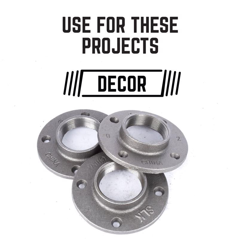 STZ Industries 2 in. FIP each Black Malleable Iron Floor Flange