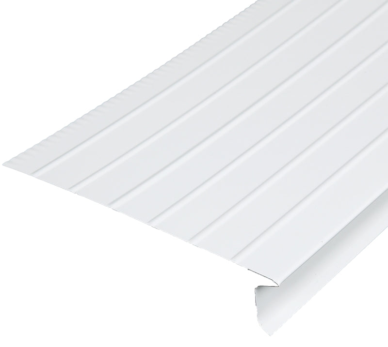Amerimax F-8WA2 Roof Edge, 10 ft L, 6 in W, 1 in H, Aluminum, White, Pack of 25