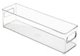 iDESIGN 70430 Storage Bin, 14-1/2 in L, 4 in W, 4 in H, Plastic, Clear